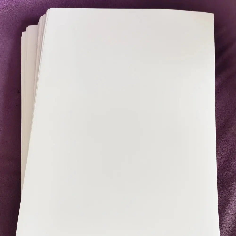 Matte Plain White A4 PP Synthetic Paper Label, Waterproof Blank Sticker for Inkejet Printer DIY Printing 100% Recycled