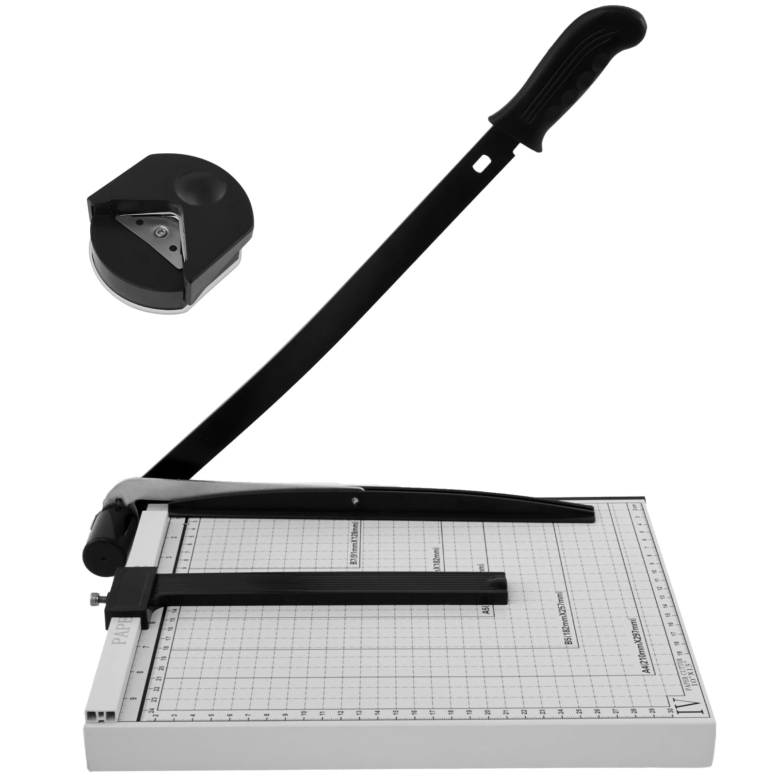 Paper Cutter A4 for Office and Crafts Heavy Duty 8/10/12-Sheet Capacity Trimmer Versatile Paper Slicer for Cardstock Photo Vinyl