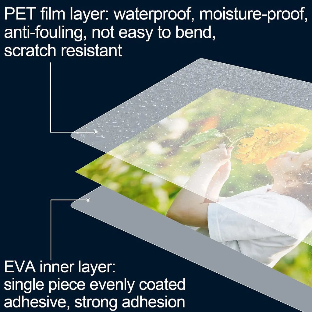 A4 100 Pack Laminating Sheets 8.7x12.1 Inches Thermal Laminating Pouches 50 mic Thickness Laminating Film