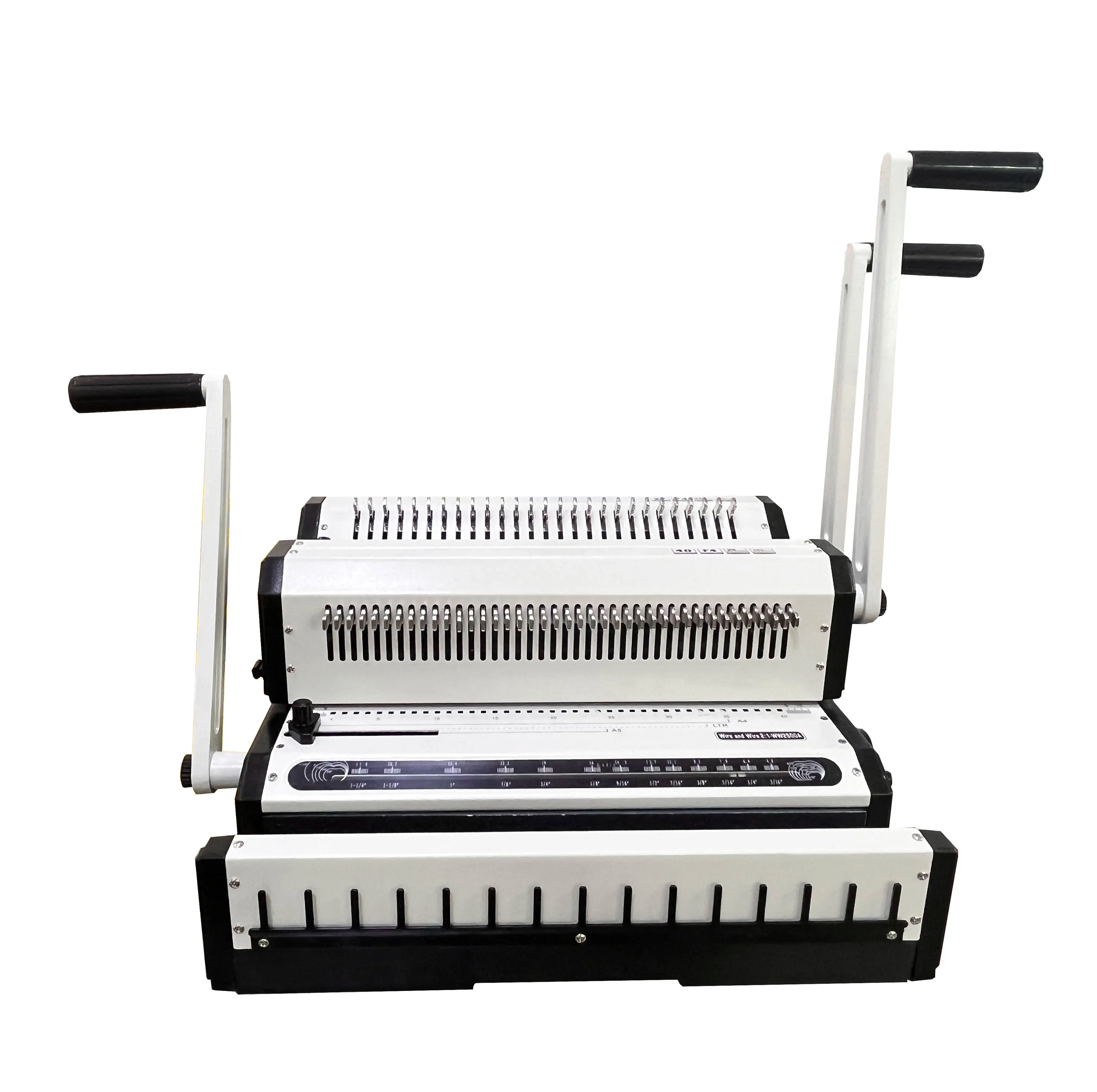 Binding Machine 2:1+3:1 Double Wire Binding Machine Single-pass 25 Pages Punching Suitable for Book and Calendar Spiral Binding