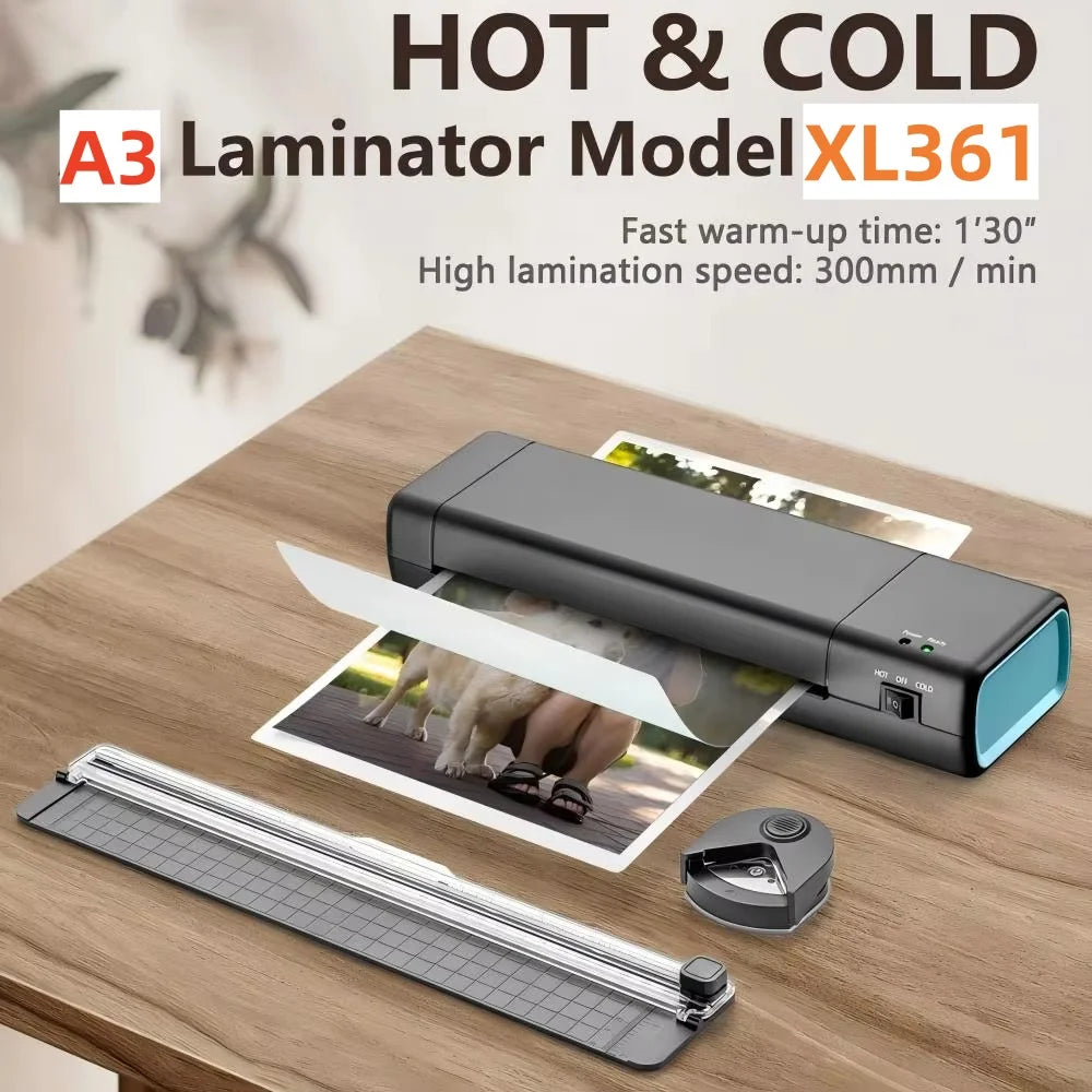 Laminating machine 9 inch laminating machine A4 A3 laminating machine 90 seconds fast preheating hot and cold laminating machine