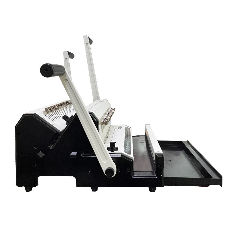 Binding Machine 2:1+3:1 Double Wire Binding Machine Single-pass 25 Pages Punching Suitable for Book and Calendar Spiral Binding