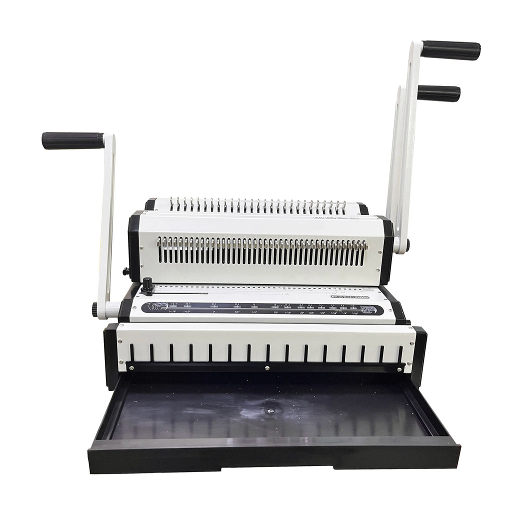 Binding Machine 2:1+3:1 Double Wire Binding Machine Single-pass 25 Pages Punching Suitable for Book and Calendar Spiral Binding