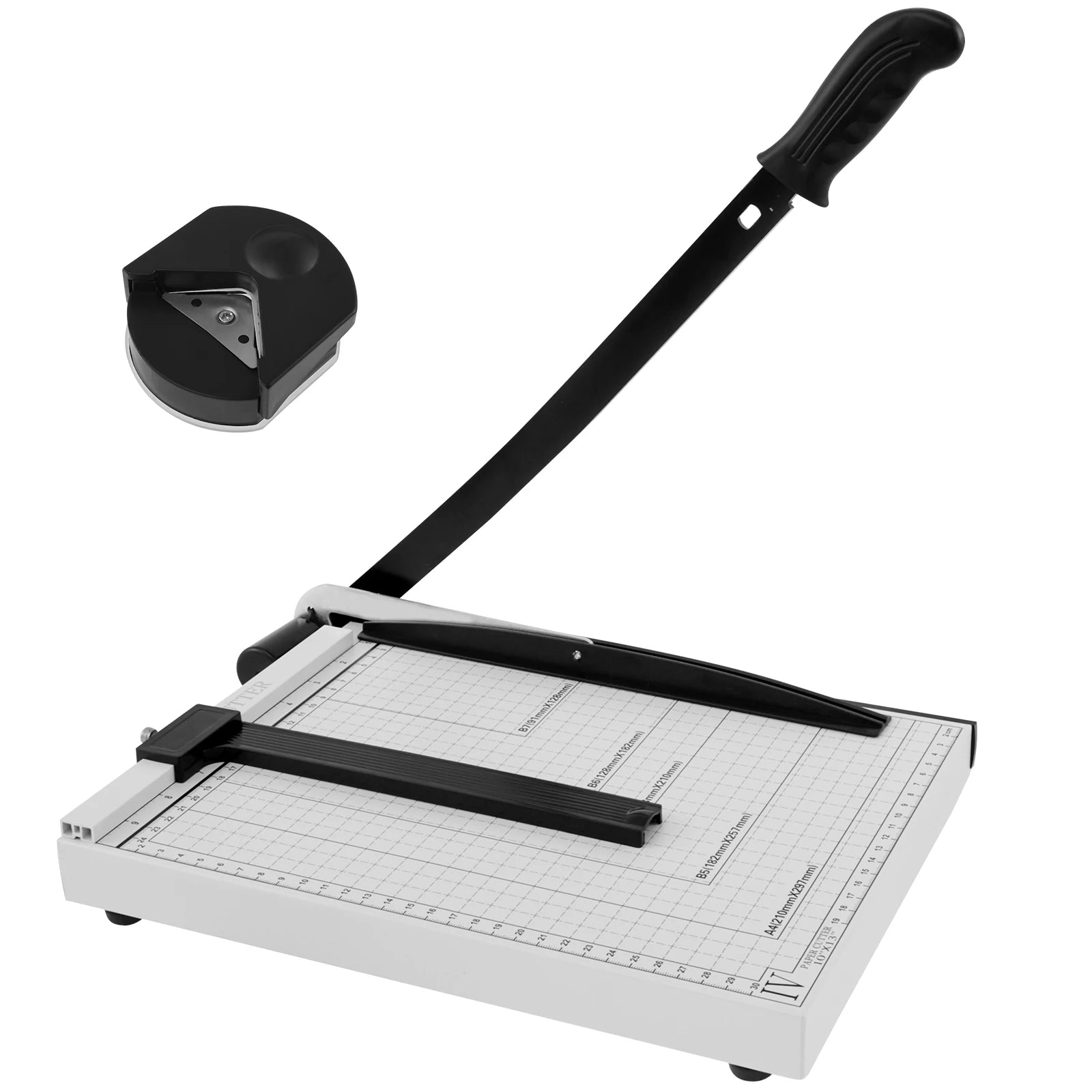 Paper Cutter A4 for Office and Crafts Heavy Duty 8/10/12-Sheet Capacity Trimmer Versatile Paper Slicer for Cardstock Photo Vinyl