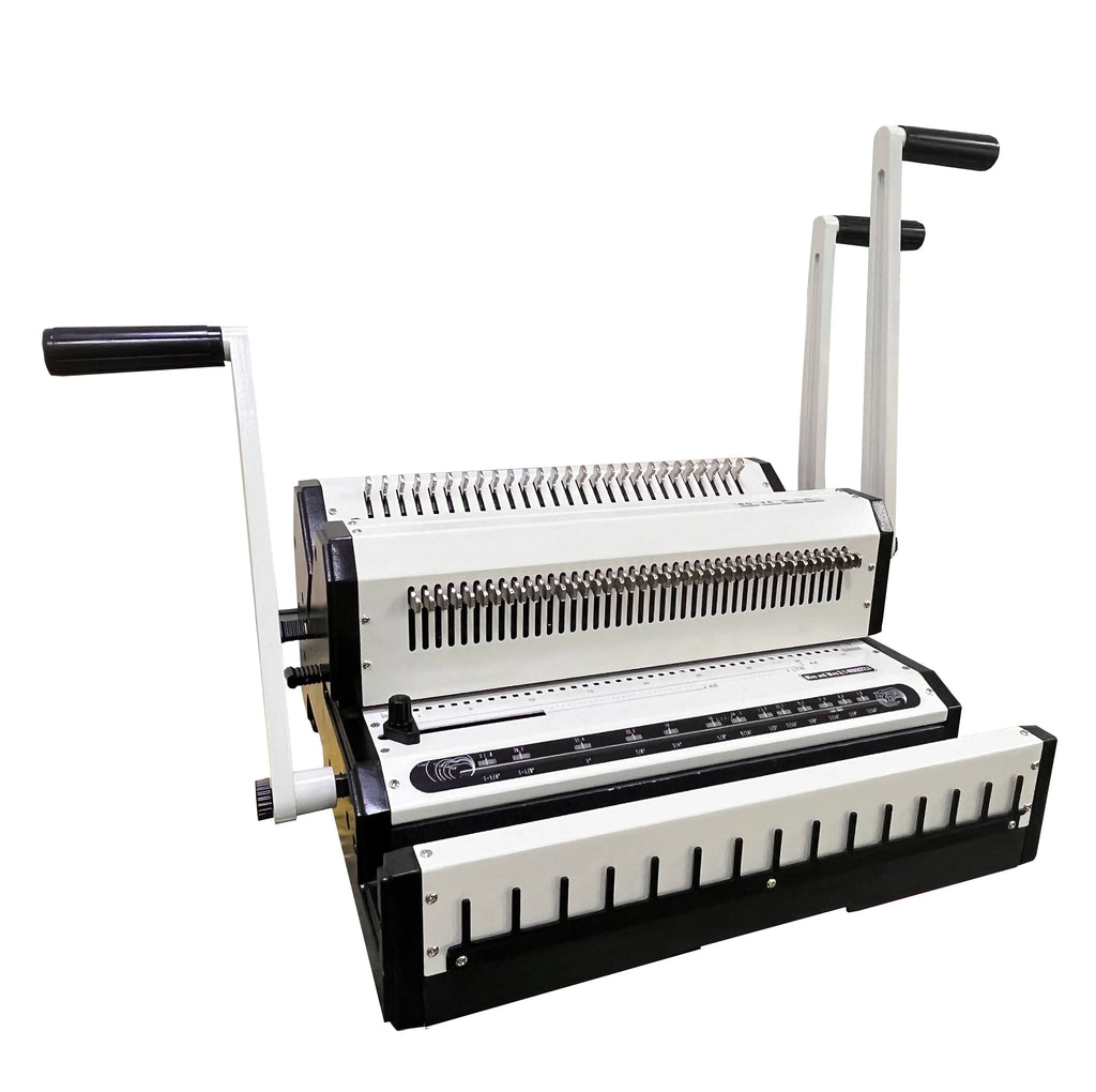 Binding Machine 2:1+3:1 Double Wire Binding Machine Single-pass 25 Pages Punching Suitable for Book and Calendar Spiral Binding