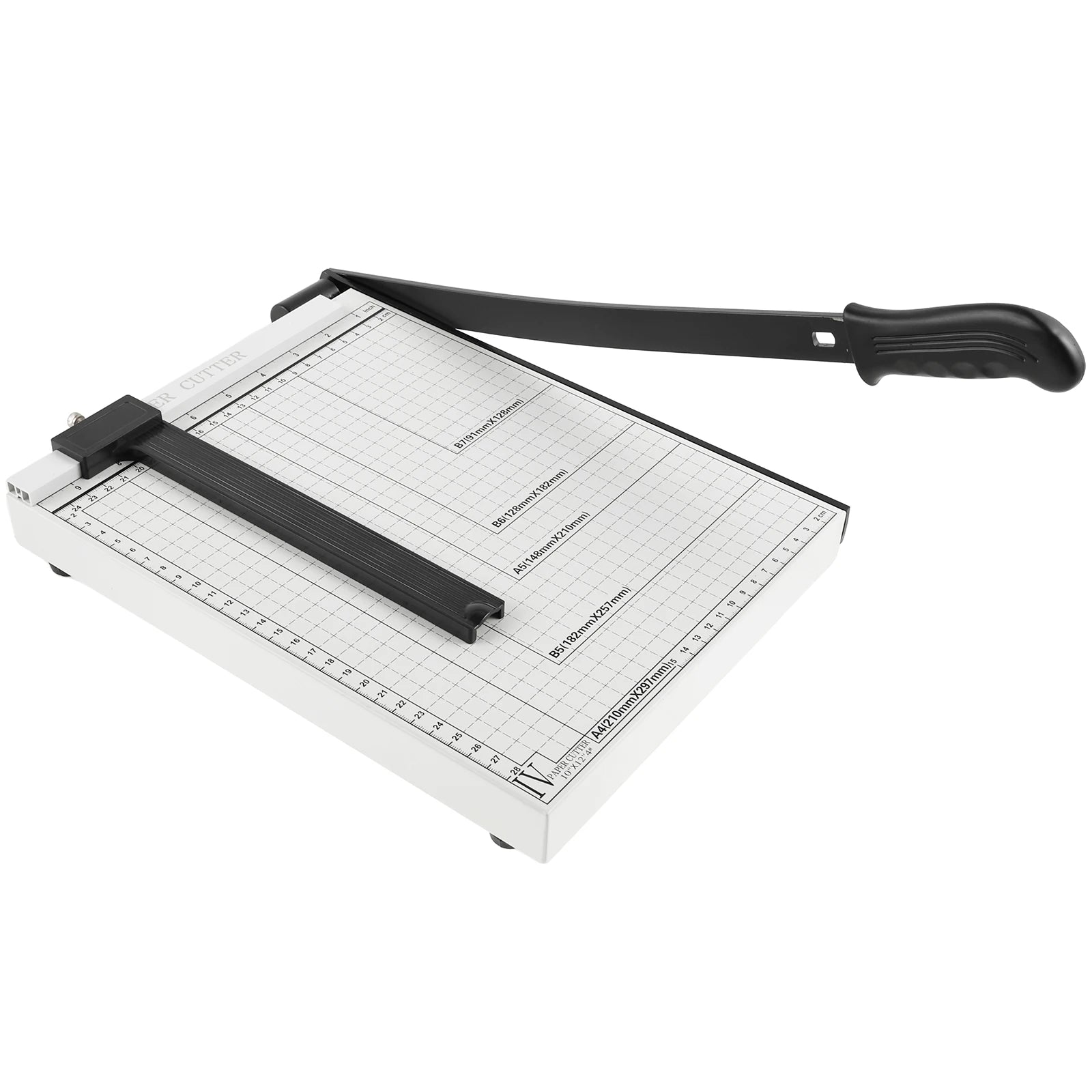 Paper Cutter A4 for Office and Crafts Heavy Duty 8/10/12-Sheet Capacity Trimmer Versatile Paper Slicer for Cardstock Photo Vinyl