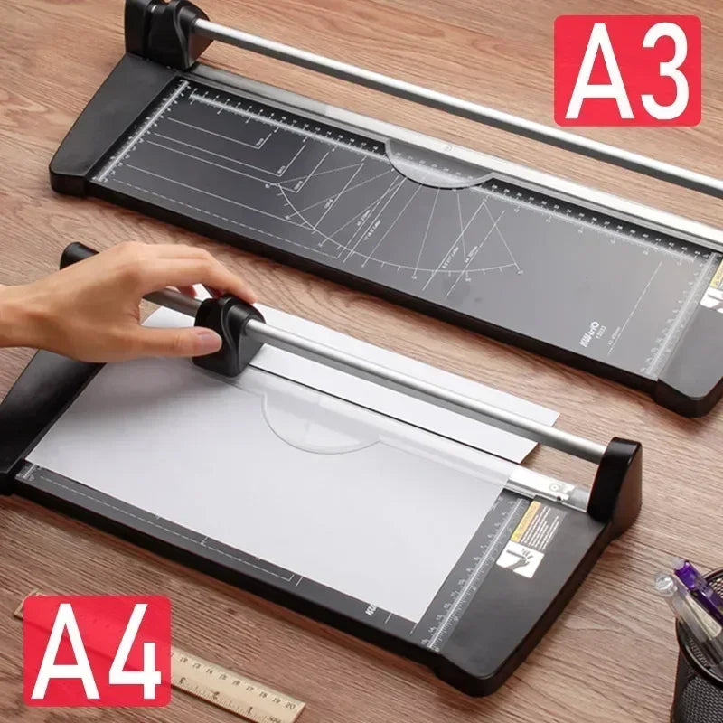 A3 Precision Paper Cutter Paper Knife Photo Trim Diy Scrapbook Portable Alloy Cutting Tool Cutting Pad Home Office Supplies